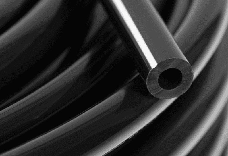 Black food-grade chemical-resistant dosing tubing