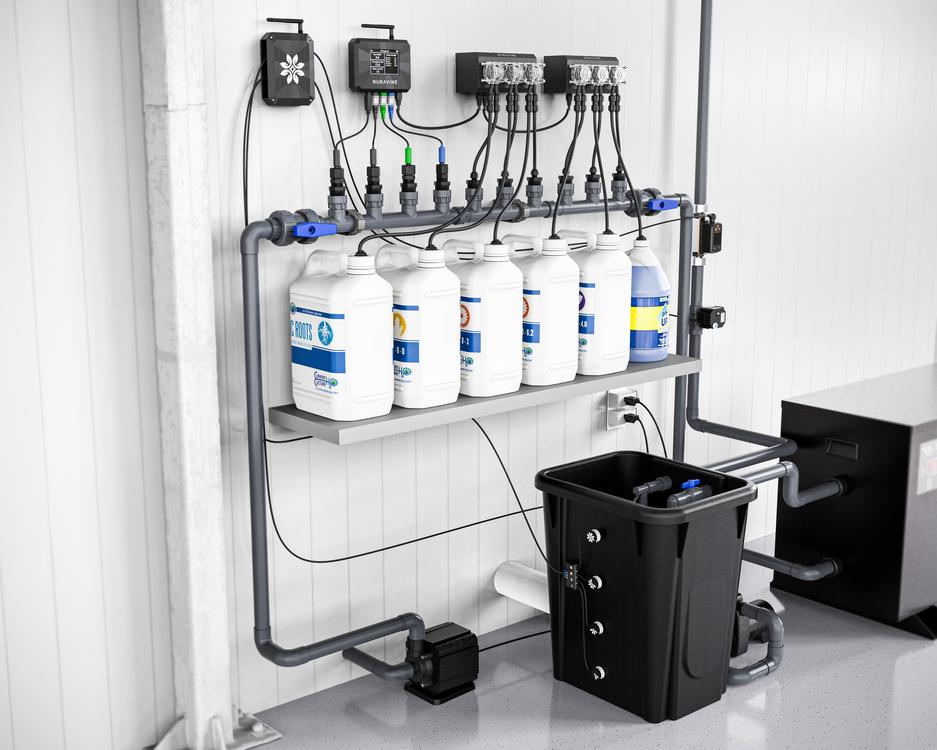 Recirculating system with automated fills, drains and changeouts