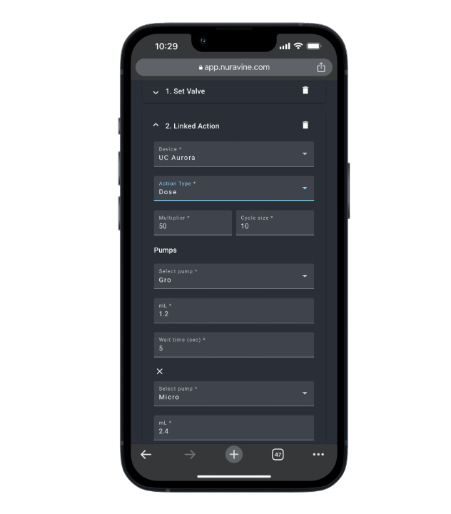 Flux app linked devices screen